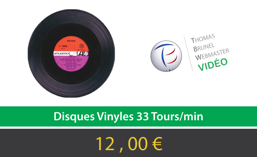 Disques Vinyles 33 Tours/min