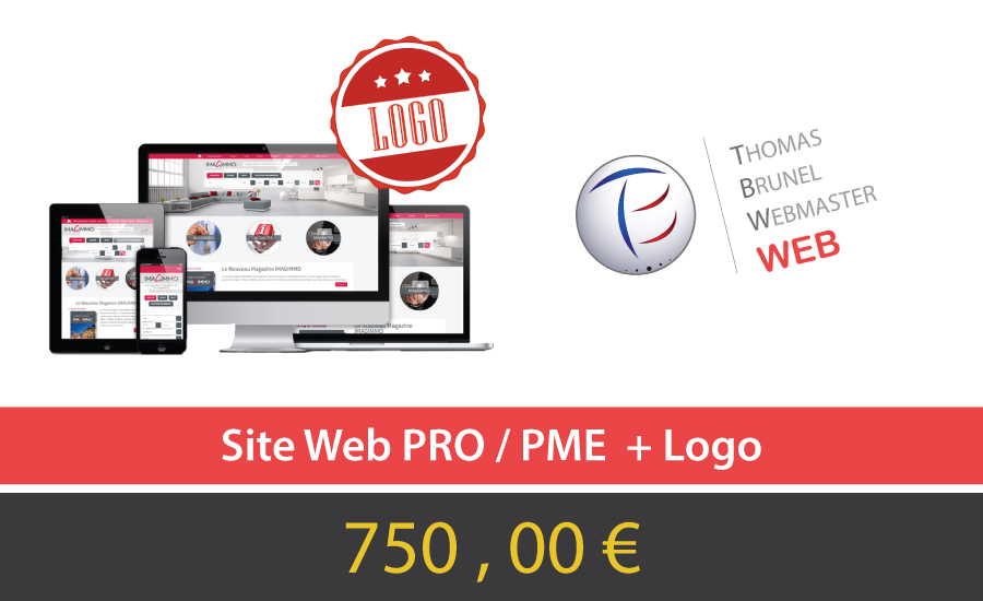 Création de site web pour professionnels entreprises, et PME avec création logo.
						  	   Adaptable tablettes, smartphones, écrans, PC, Mac, TV, Android, iOS
						  	   Wordpress, Joomla, Prestashop, administrable, sur-mesure