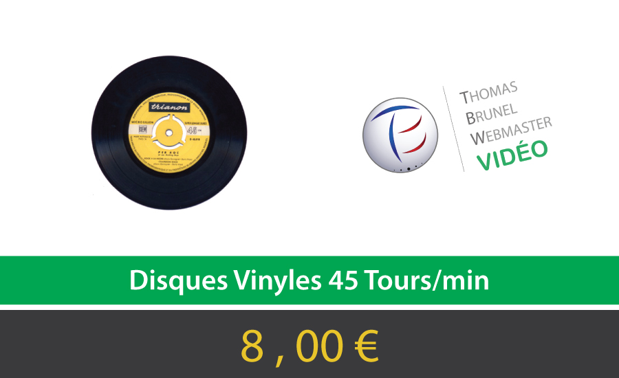 Disques Vinyles 45 Tours/min